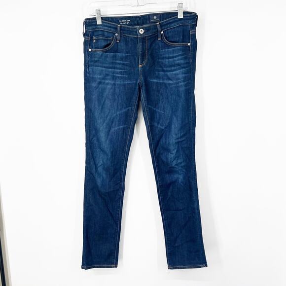 AG Adriano Goldschmied The Stevie Slim Straight Cuffed Jeans - Picture 1 of 8